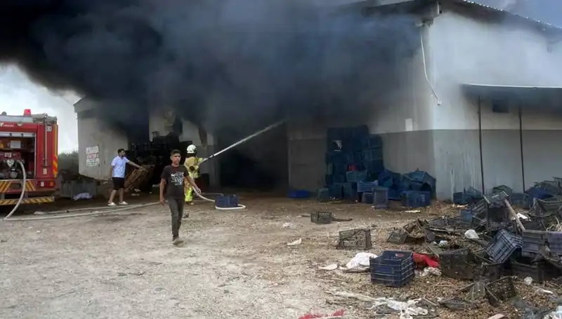 Plastik Kasa Deposunda Yangın: Mahalleyi Saran Korkunç Manzara