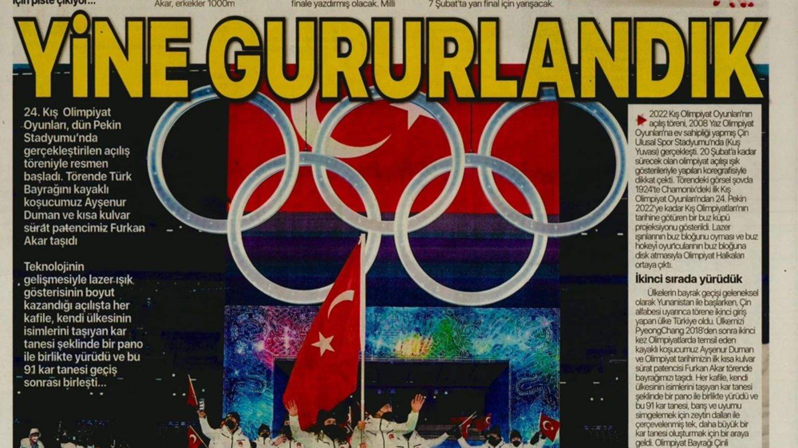 Sporun Manşetleri (5 Şubat 2022)