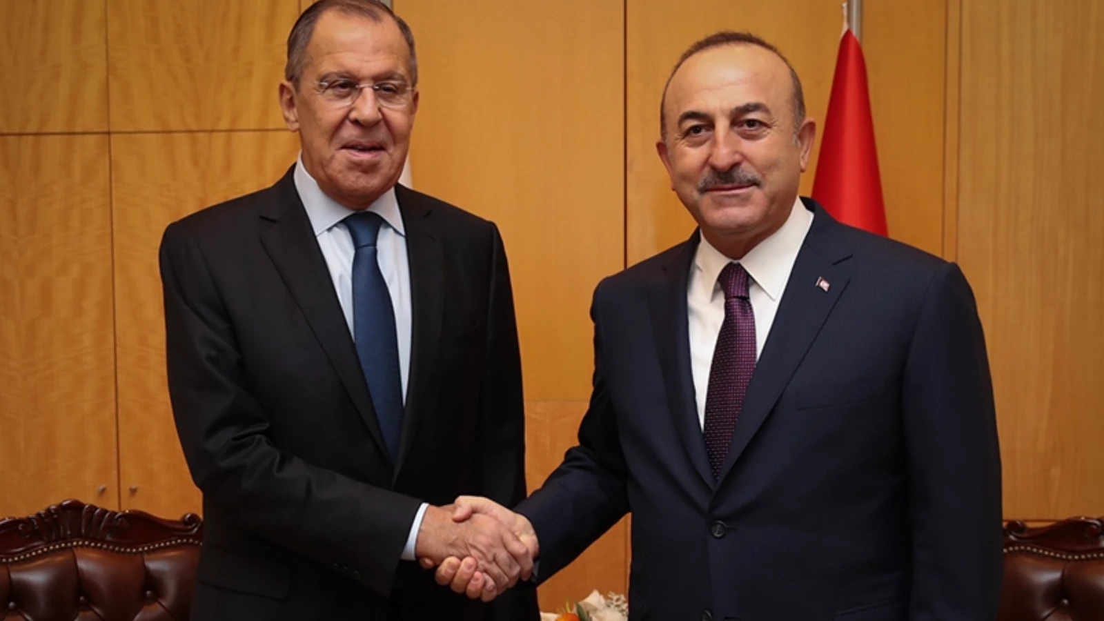 Çavuşoğlu, Rus Mevkidaşı Lavrov'la Görüştü