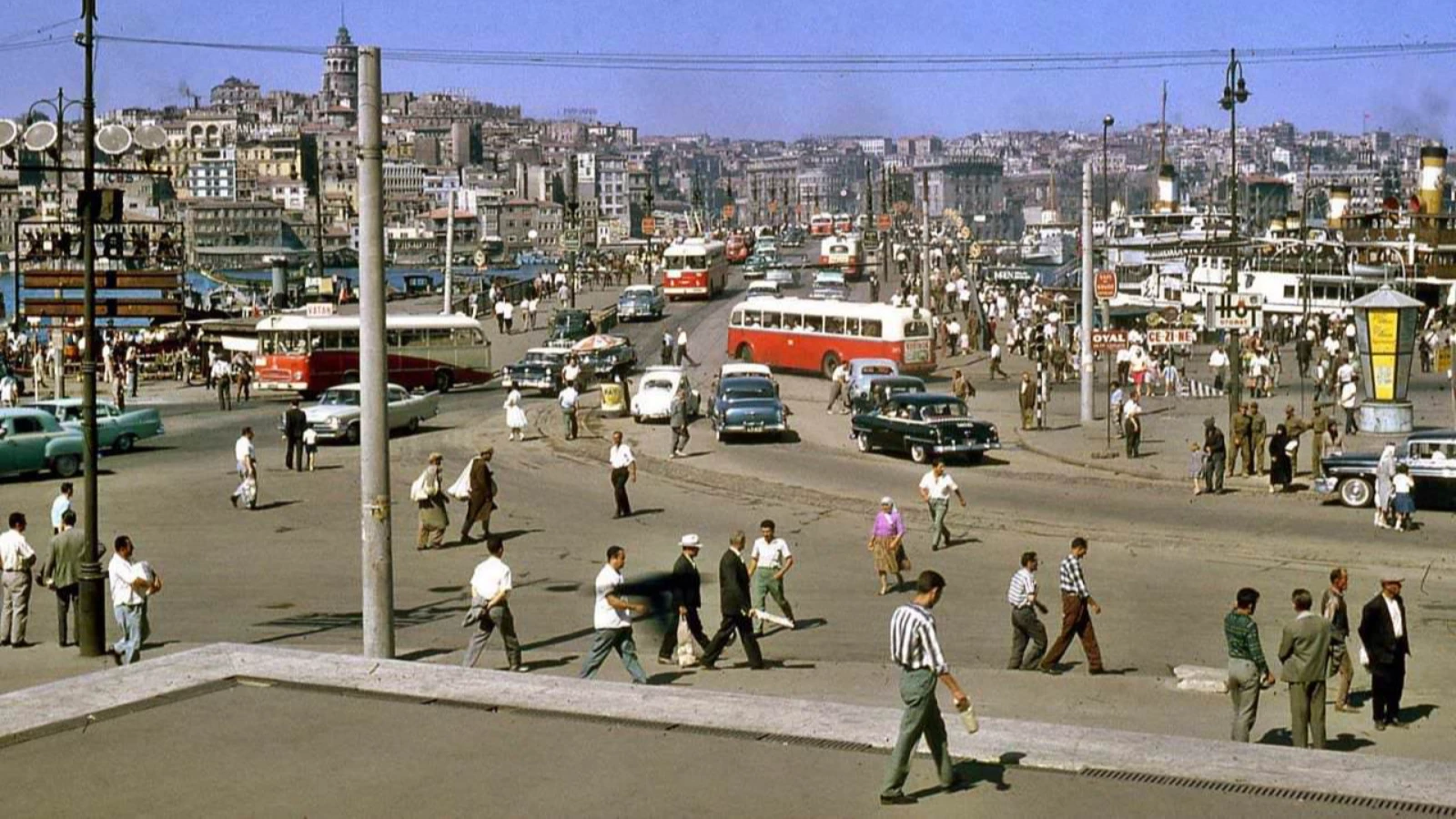 1962 Yılının Renkli Çekim İstanbul Görüntüleri