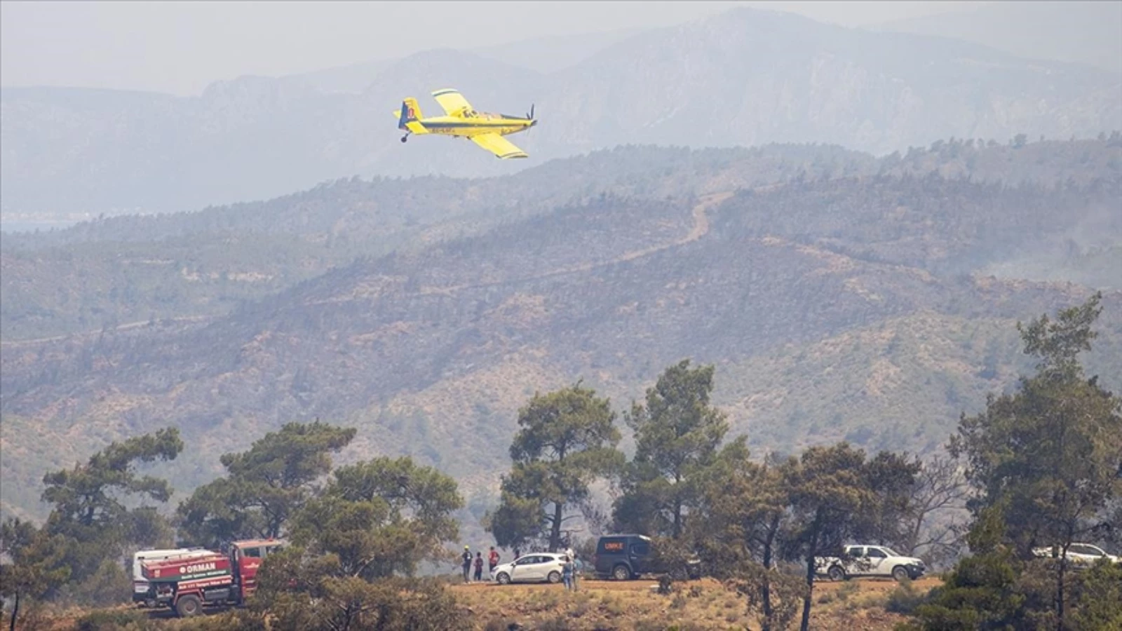 Marmaris'teki Orman Yangınına Azerbaycan'dan Uçak Desteği