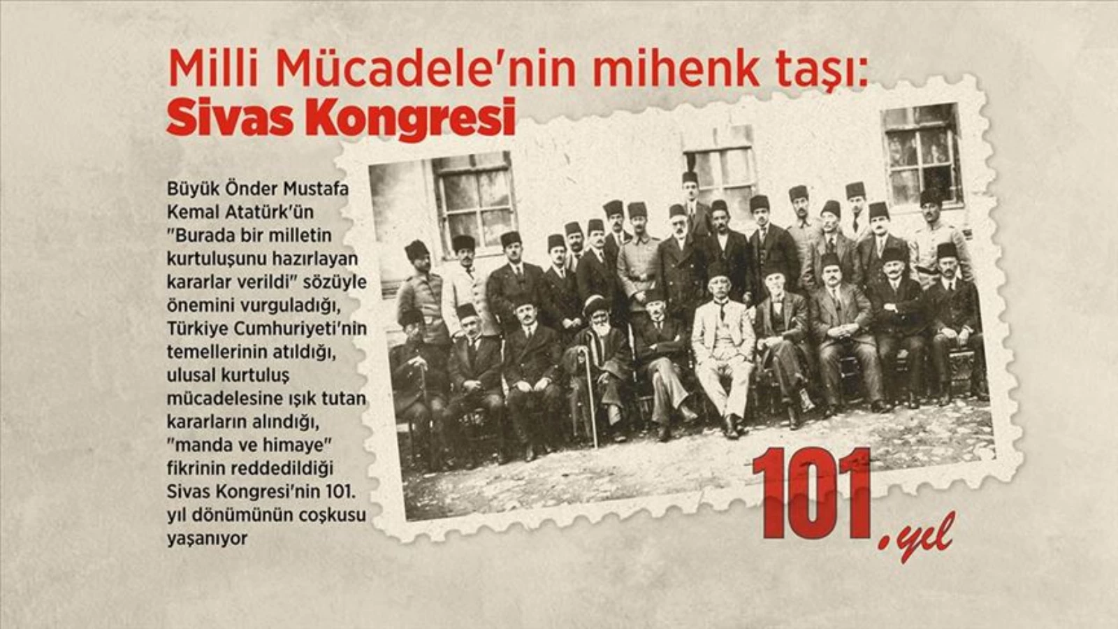 Sivas Kongresi'nin 103. yıl dönümü kutlanıyor