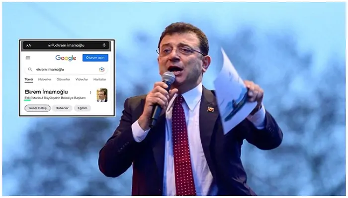 Google'dan Tarihi Hata! Ekrem İmamoğlu ''Eski'' Belediye Başkanı Olarak Gösterildi!