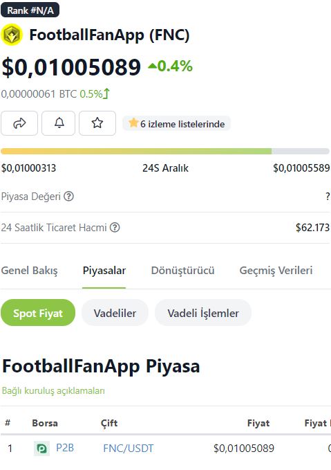 FootballFanApp (FNC) Nedir?