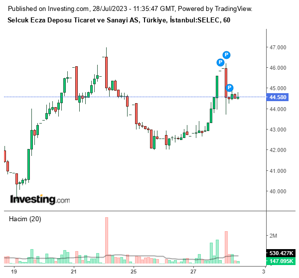 SELEC Hisse Grafiği 28 Temmuz 2023
