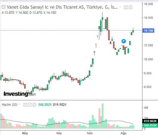 Vanet Gıda Sanayi İç ve Dış Ticaret A.Ş. (VANGD) Hissesi 