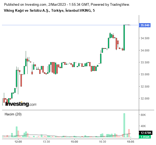 VKING Hisse Grafiği 2 Mart 2023