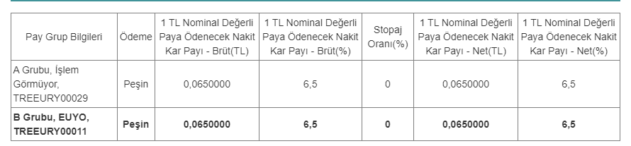 Euro Menkul Kıymet Yatırım Ortaklığı A.Ş. (EUYO) 2023 Temettü 