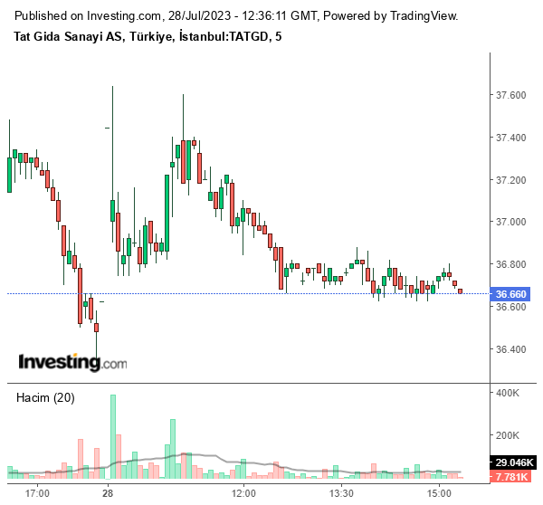 TATGD Hisse Grafiği 28 Temmuz 2023