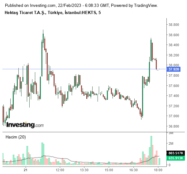 HEKTS Hisse Grafiği 21 Şubat 2023