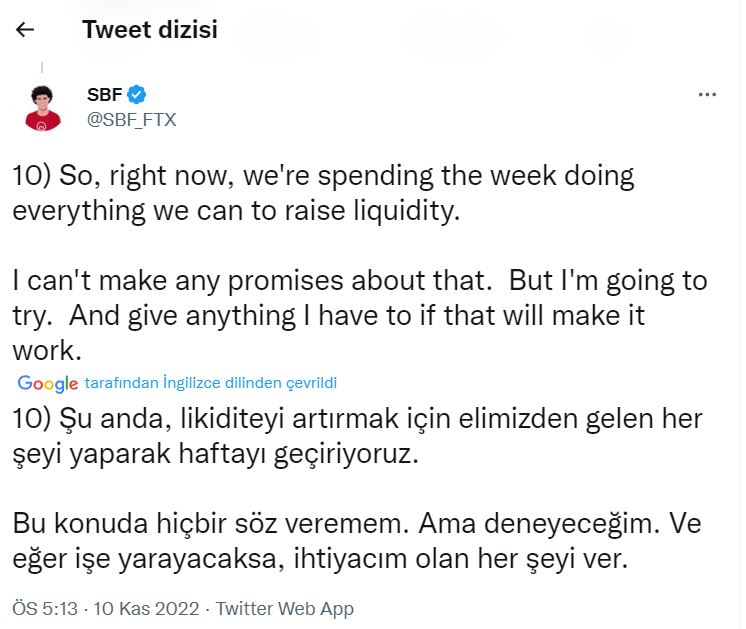 FTX İflası- Bankman- Fried- Twitter