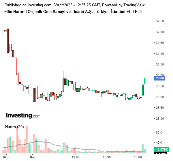ELITE Hisse Grafiği 3 Nisan 2023
