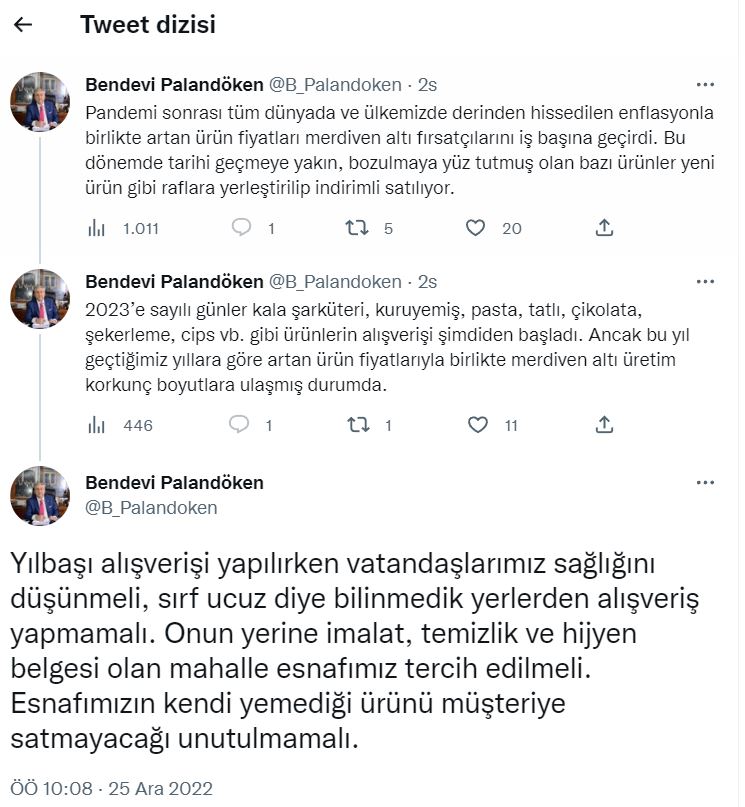 TESK Başkanından Merdiven Altı Uyarısı!