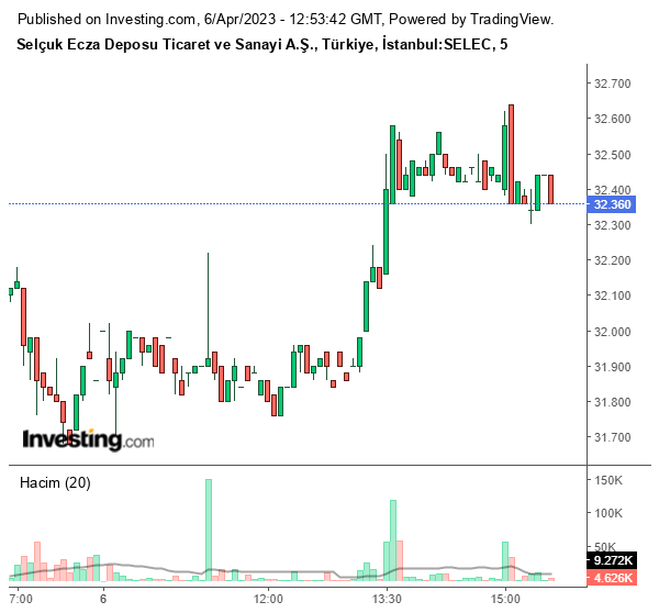 SELEC Hisse Grafiği 6 Nisan 2023