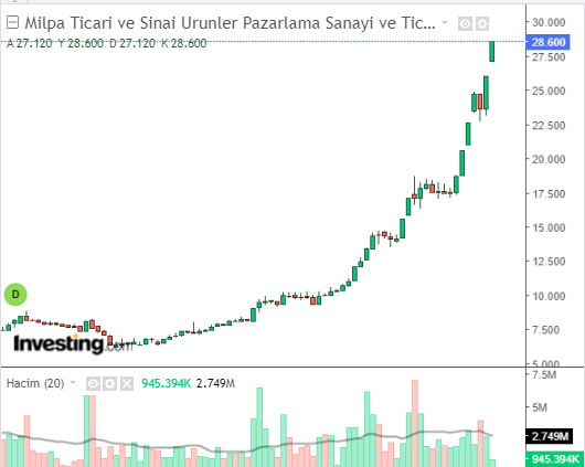 MIPAZ Hisse Grafiği