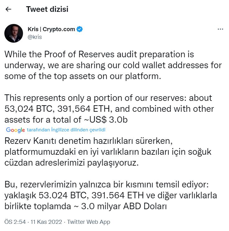 Crypto.com CEO'sunun SHIB açıklaması